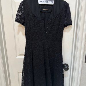 Black lace overlay Cocktail dress